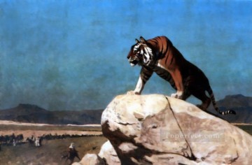 El tigre al acecho Orientalismo árabe griego Jean Leon Gerome Pinturas al óleo